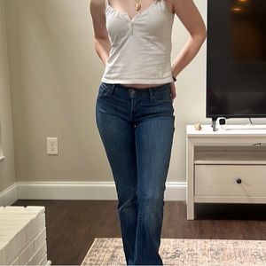 Boot cut mid rise Levi’s jeans